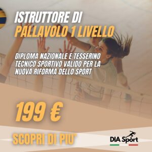 Istruttore di Pallavolo 1° Livello