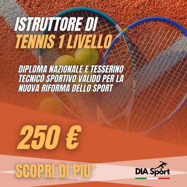 Corso di formazione istruttore di tennis1 livello