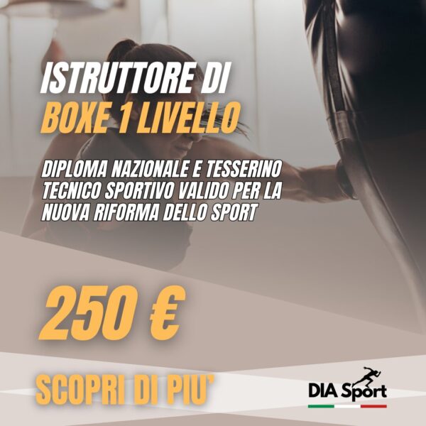 Corso di formazione istruttore di boxe 1 Livello