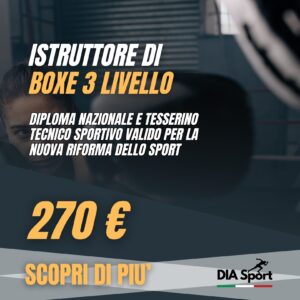 Istruttore di Boxe 3° Livello