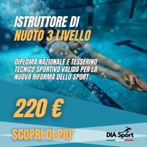 Istruttore di Nuoto 3° Livello