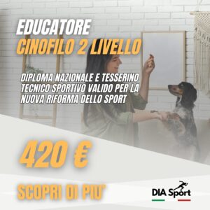 Corso di formazione addestratore cinofilo 2 livello
